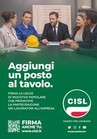 Lavoro, al via lunedì 5 anche da Catania la raccolta firme della Cisl per legge sulla partecipazione